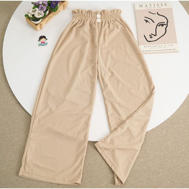 ZENA KULOT PANTS- BAHAN WAFFLE SUNCREPE