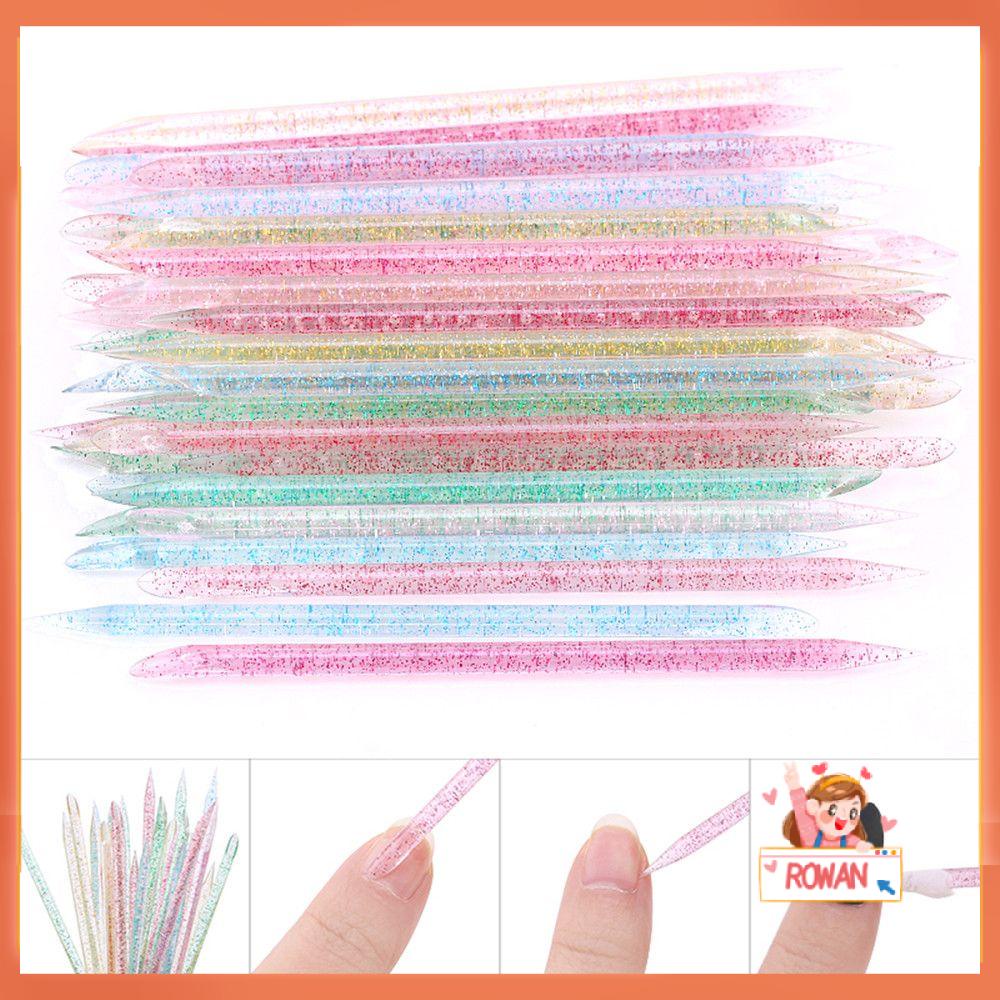 R-flower 50pcs Stik Kuku Reusable Nail Care Polish Manicure Kutikula Pusher