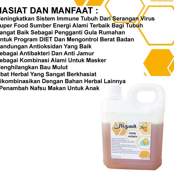 

✔✔SALE✔✔ Madu Murni Asli 100% 1kg Multiflora Murah Mentah Nusantara Sehat Tanpa Sarang Hutan Suka Randu Beeye Kurma Sumbawa Gholiban Jamkorat Biomagg hdi Vitomata 69 Honey Tava Gerd Trigona Urai Ruqyah