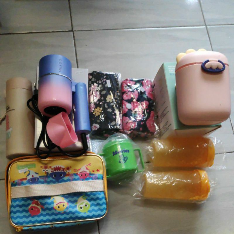 Paket murah botol tas tempat susu hair dryer garcep