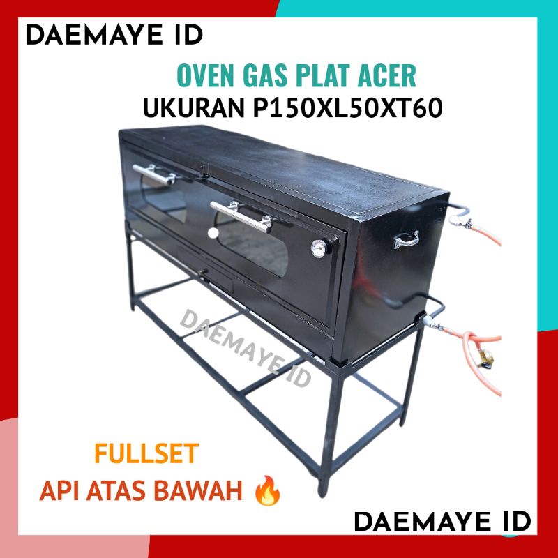 Oven Gas Kapasitas Besar/Oven Gas Kue/Oven Gas Api Atas Bawah/Bahan Platt Acer