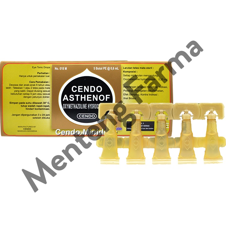 Cendo Asthenof Minidose 0.6 ml - Obat Tetes Mata untuk Iritasi Ringan, Mata Merah dan Kering