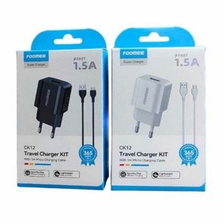 Trend-Charger FOOMEE CK12 Travel Charger KIT Free 1M Micro Cable