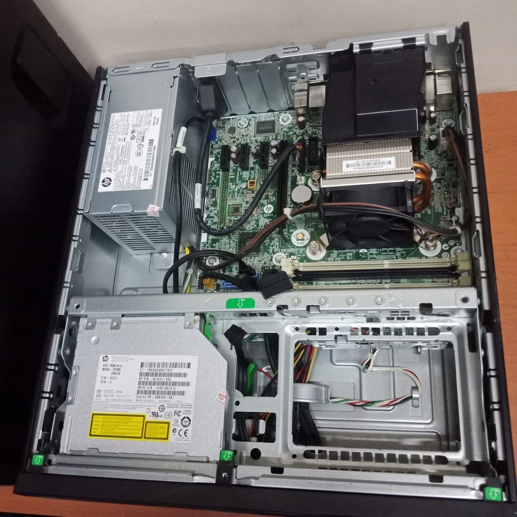 Pc cpu komputer hp destop/mini PC HP elitedesk  800/600 G1 sff/ CORE i7-4770-3.40ghz gen4/8gb/500gb/dvd r, wins 10 pro siap pakei