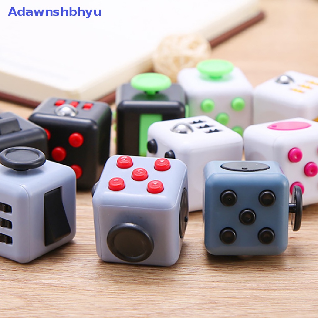 Adhyu Ralix Fidget Cube Mainan Kecemasan Penghilang Stress Fokus Perhatian Puzzle Kerja ID