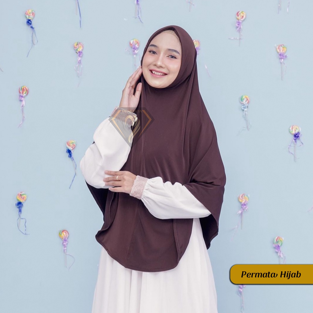 Bergo Hamidah Non Pet Jumbo Jersey XL