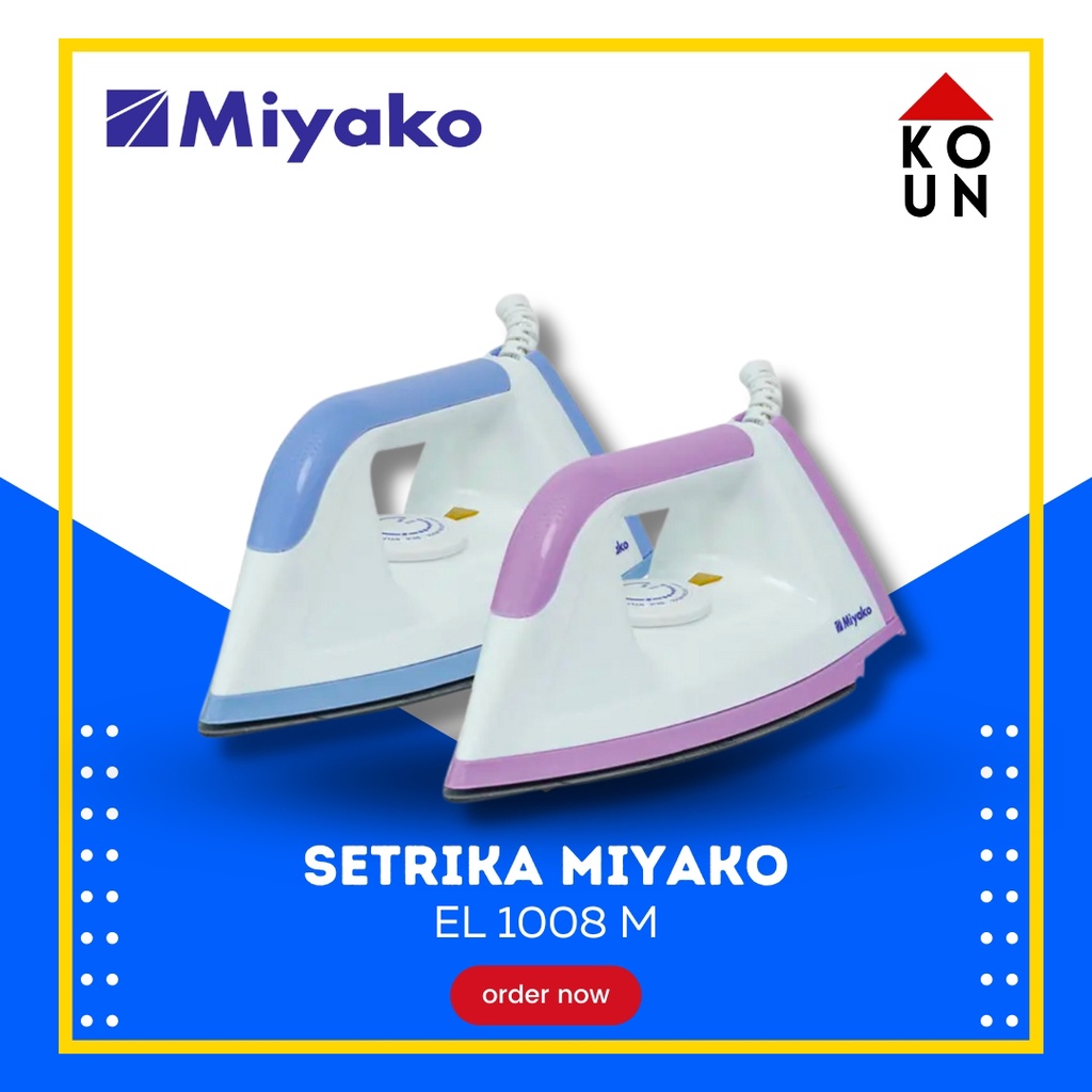 (COD READY) MIYAKO SETRIKA EL1008M / EL 1008M / EL-1008 M / EL-1008 M (395W) GARANSI RESMI / EL 1008