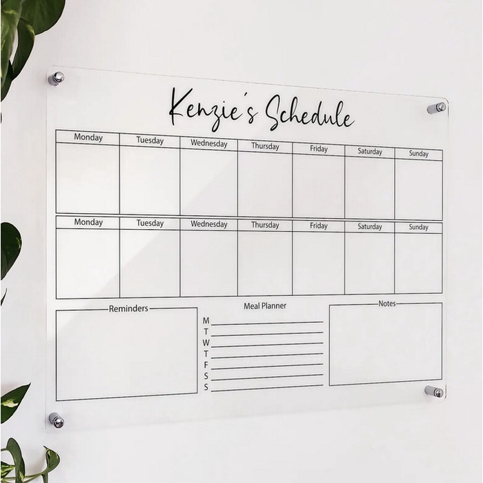 

Agenda Daily Planner Akrilik Modern Wall Planner Acrylic Dinding
