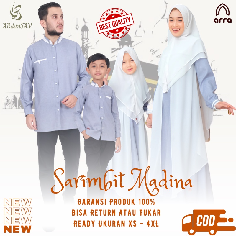 Sarimbit 2024 Terbaru Gamis Couple Pasangan Baju Couple Keluarga Gamis Jumbo ld120 ld 130 Lebaran 20