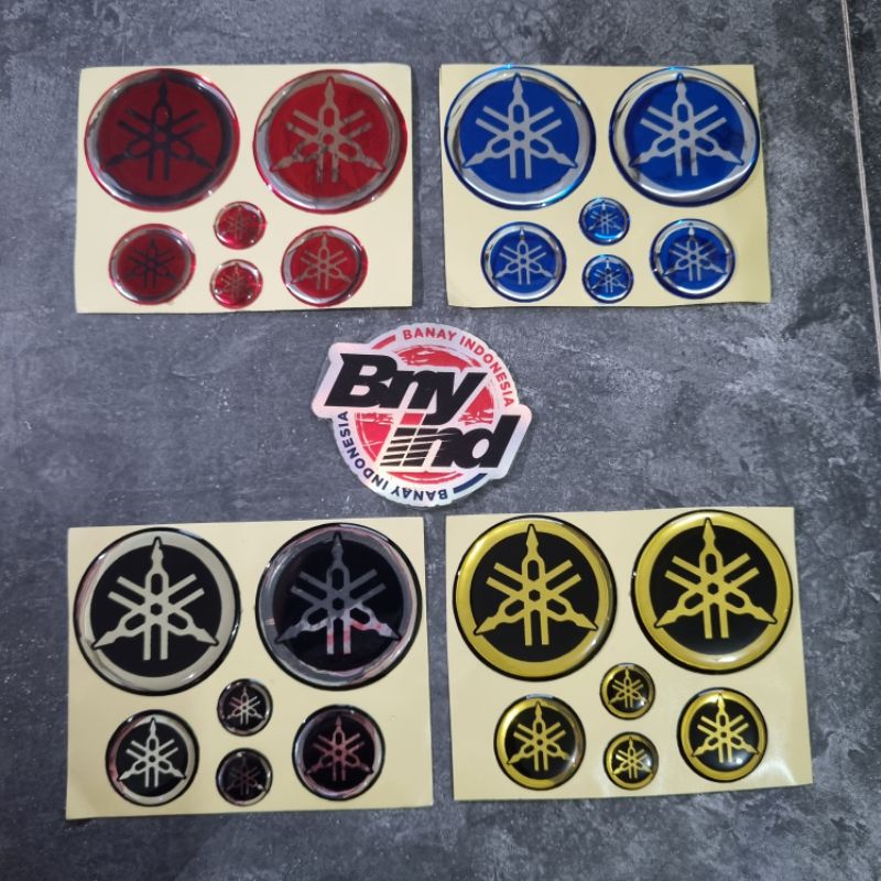 STICKER Stiker Emblem Logo YAMAHA AEROX NMAX Set Timbul