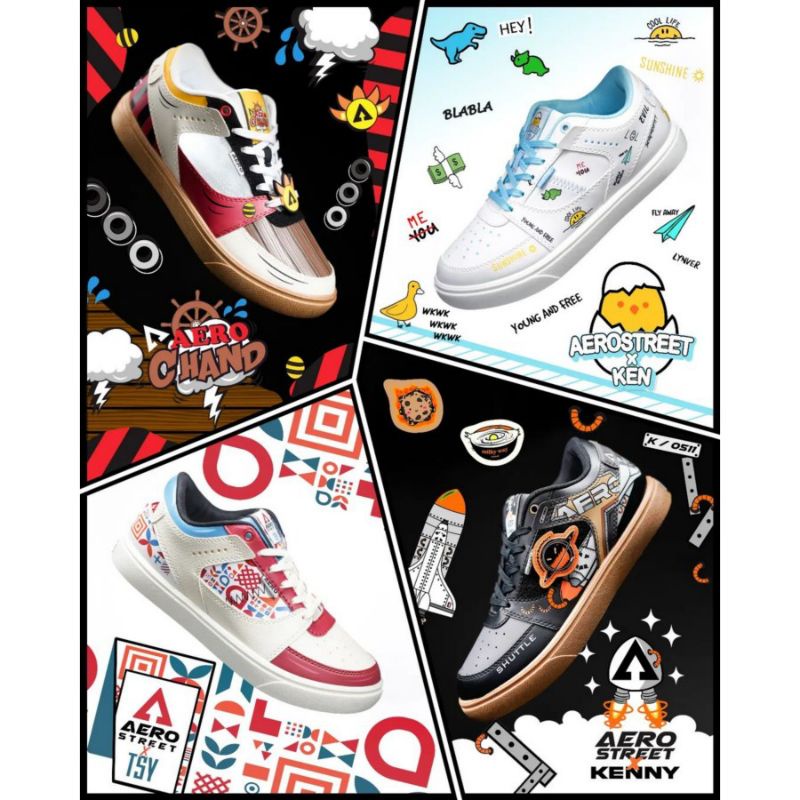 Aerostreet x Namakalian Season 2 - Sepatu Sneakers Casual ORIGINAL - TSY