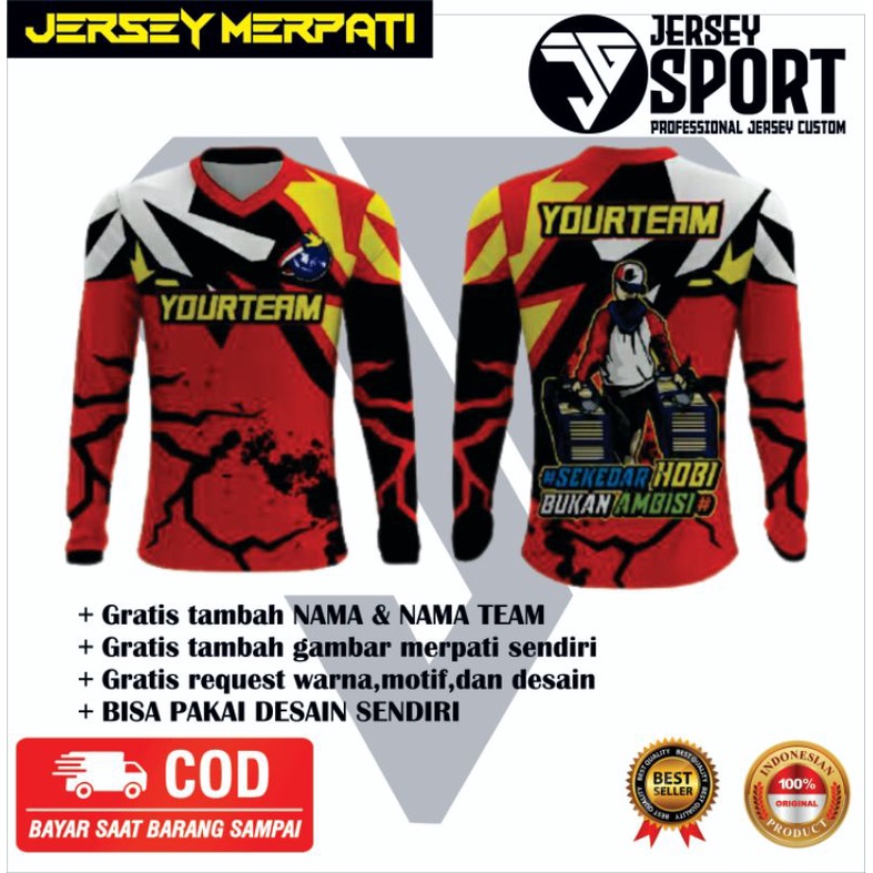 Jersey MERPATI BALAP CUSTOM DESAIN BEBAS REQUEST