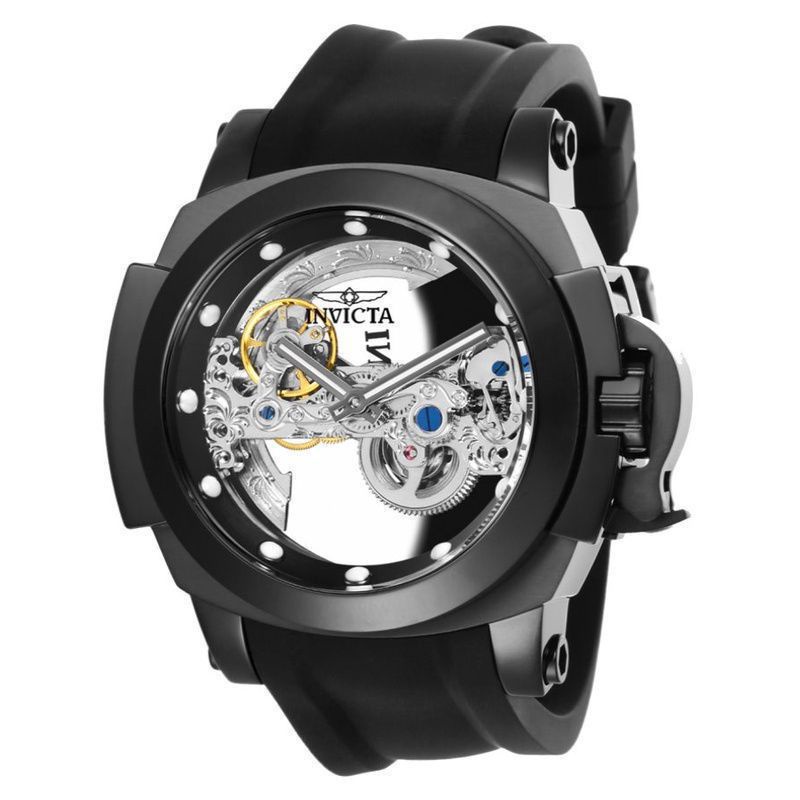 JAM TANGAN PRIA/LAKI INVICTA SKELETON TRANSPARAN AUTOMATIC GARANSI 1 TAHUN