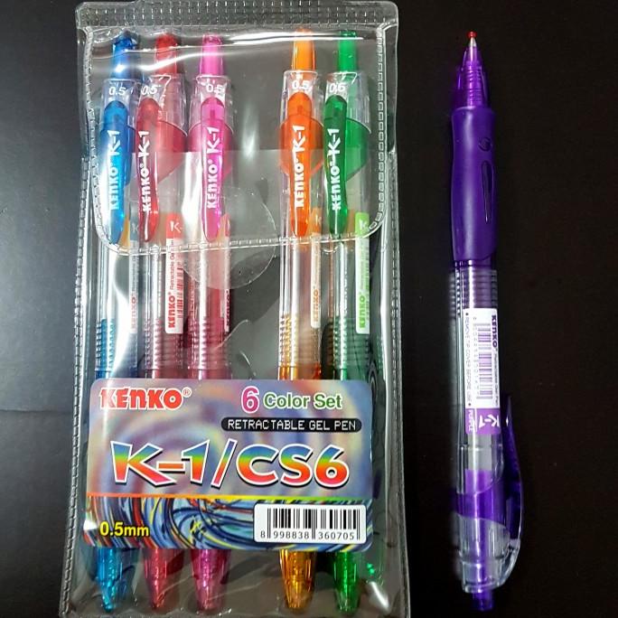 

PULPEN KENKO K-1 / CS6 6 COLOR SET 0.5MM (PER SET)