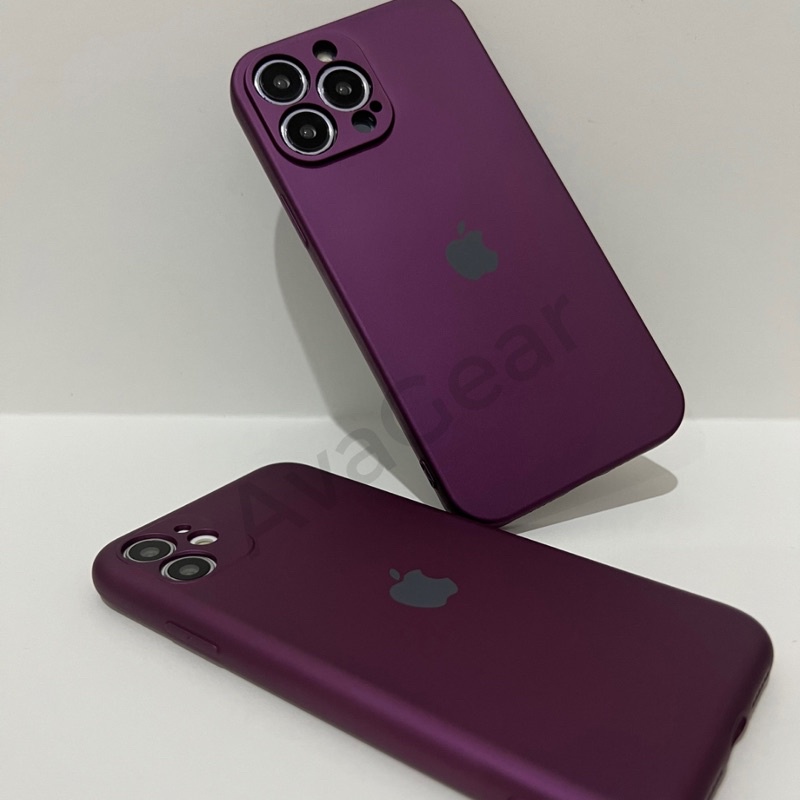 Silicone Softcase Deep Purple Special Color Like New Series For iPhone 11 12 13 14 Plus Pro Max