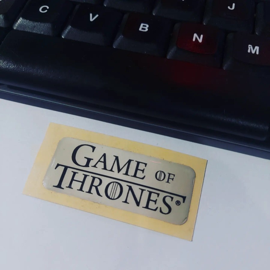 

Sticker Timbul Resin Game of Thrones Logo Stiker Lentur 3D Kecil
