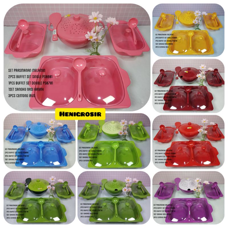 PRASMANAN SET MELAMIN GOLDEN DRAGON - PS0801/PS0701/K0101K