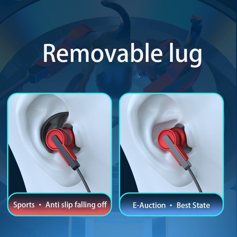 Tipe-c/3.5mm Headphone Kabel USB In-Ear Headset Dengan Mikrofon Wired Band Pengenalan Posisi Pendengaran Headset Untuk Game Sport Musik