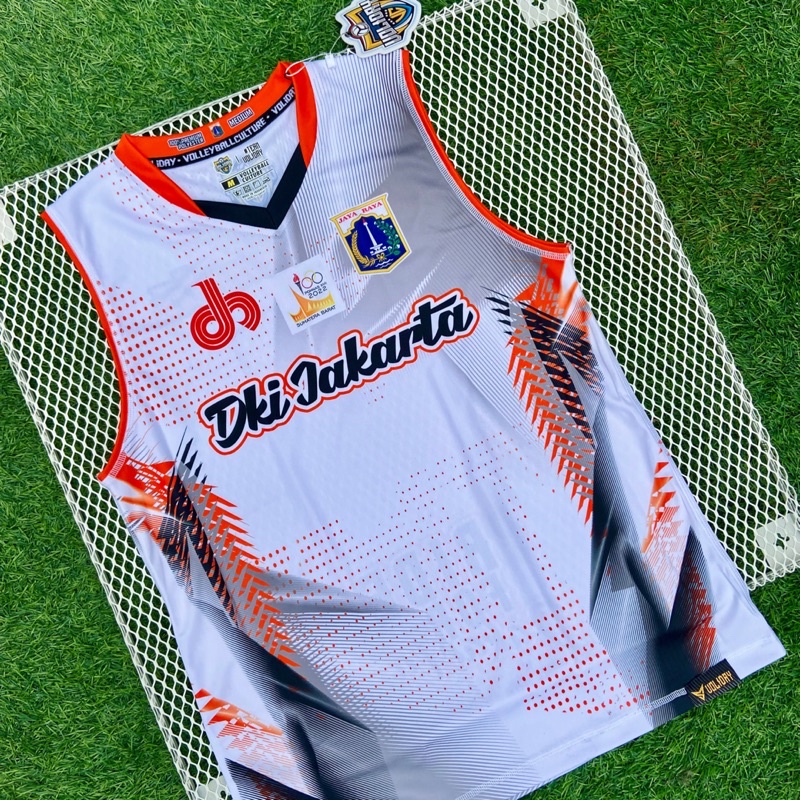 Jersey POMNAS DKI JAKARTA [White Stripe Black]