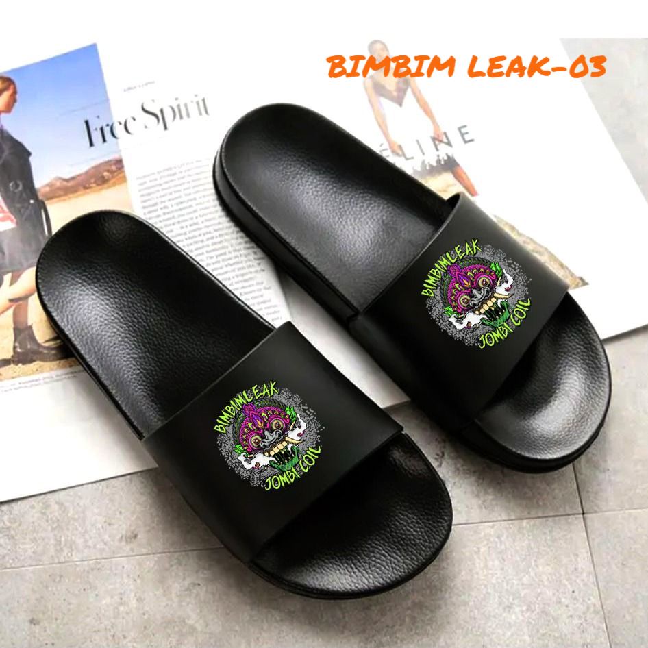 sandal selop Adinova bahan karet Design Bimbim Leak