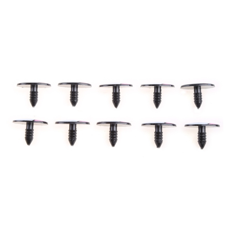 Mary 5pasang (10Pcs) Mata Plastik Pengaman Oval Biru Mainan Wayang Mata Boneka DIY 24x18mm