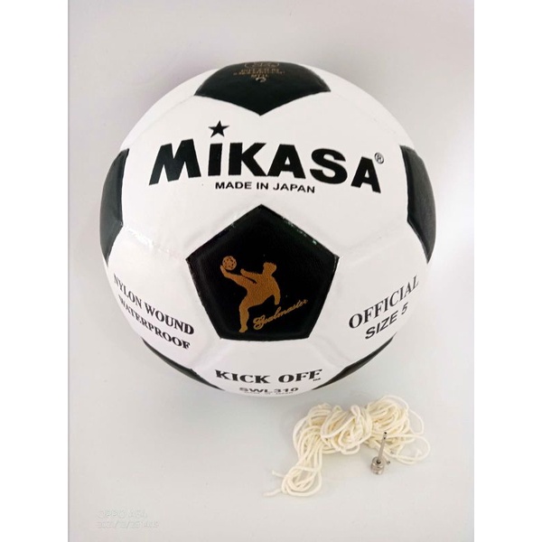 BOLA SEPAK BOLA KAKI MIKASA HITAM PUTIH FRESS MURAH