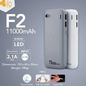 Hippo Powerbank Ilo F2 11000 Mah - Power Bank Original Garansi Resmi
