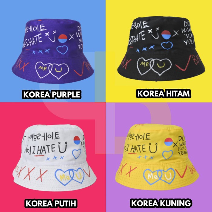 Topi Bucket Korea pria/wanita - Bucket Korea Aesthetic