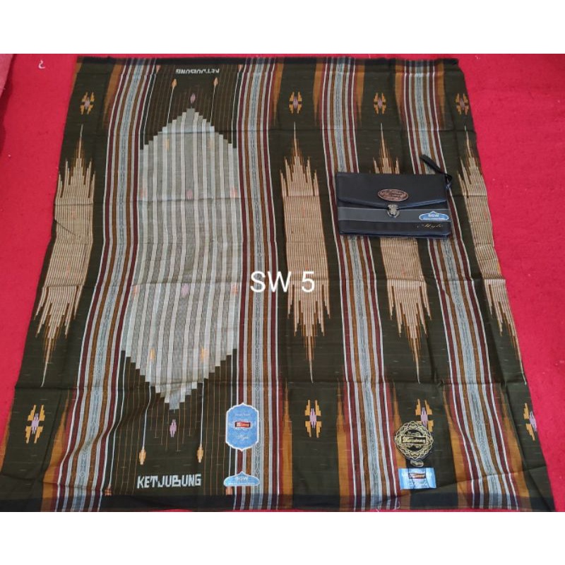 Sarung KETJUBUNG RED Mercerized Tipe SGW GOLD Hitam & Warna