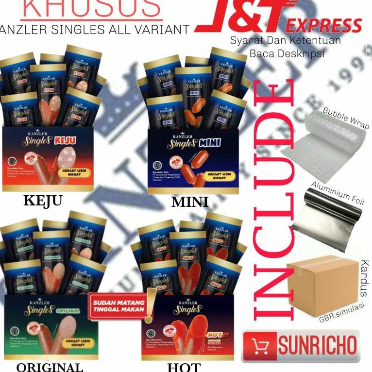 

[L-T3T ♥☞] Sosis Kanzler Singles Hot / keju / mini / original / bakso 1 Box isi 12 pcs-banyak diminati