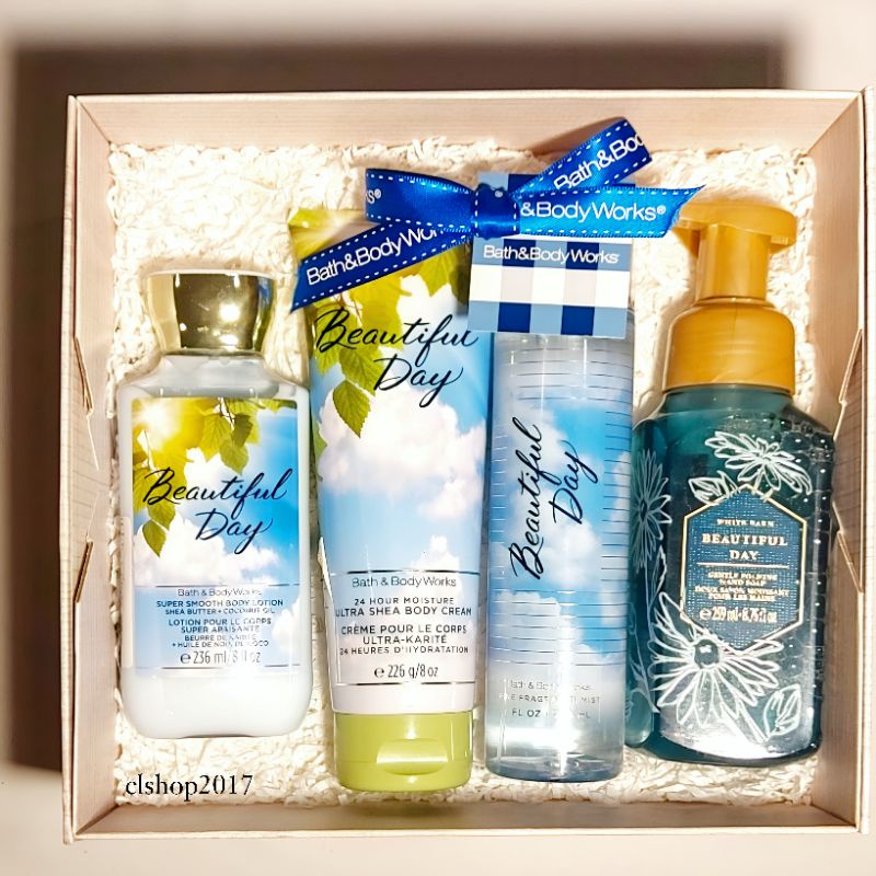 BBW BEAUTIFUL DAY GIFT SET PAKET BATH &amp; BODY WORKS