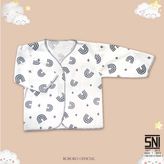 Baju Bayi piyama seri kombinasi comfy grey 0-3 bulan