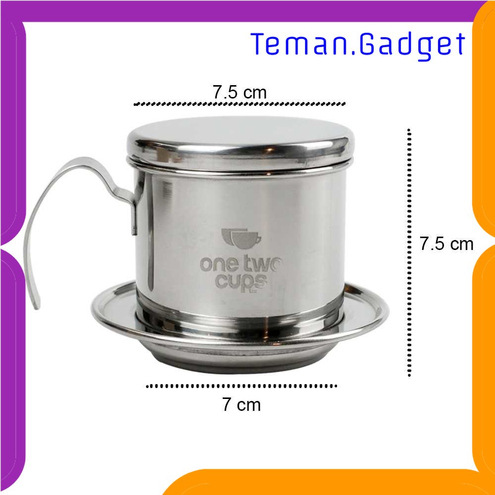 TG - DPR One Two Cups Filter Saring Kopi Vietnamese Coffee Pot Stainless - LC2