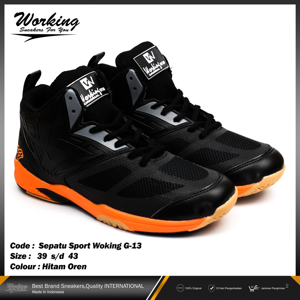 Sepatu Basket Pria Terbaru Working G-13 Size 38-43