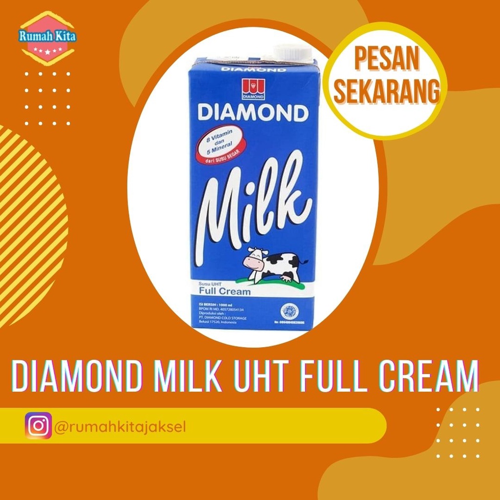 

Susu Diamond UHT Full Cream Plain 1 Liter
