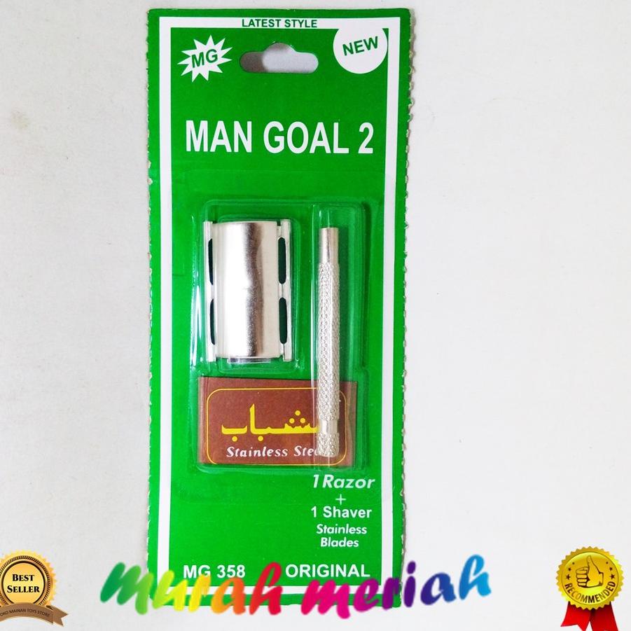 

[W-8O ☎] PISAU CUKUR KEROK KUMIS STAINLESS MAN GOAL-super keren