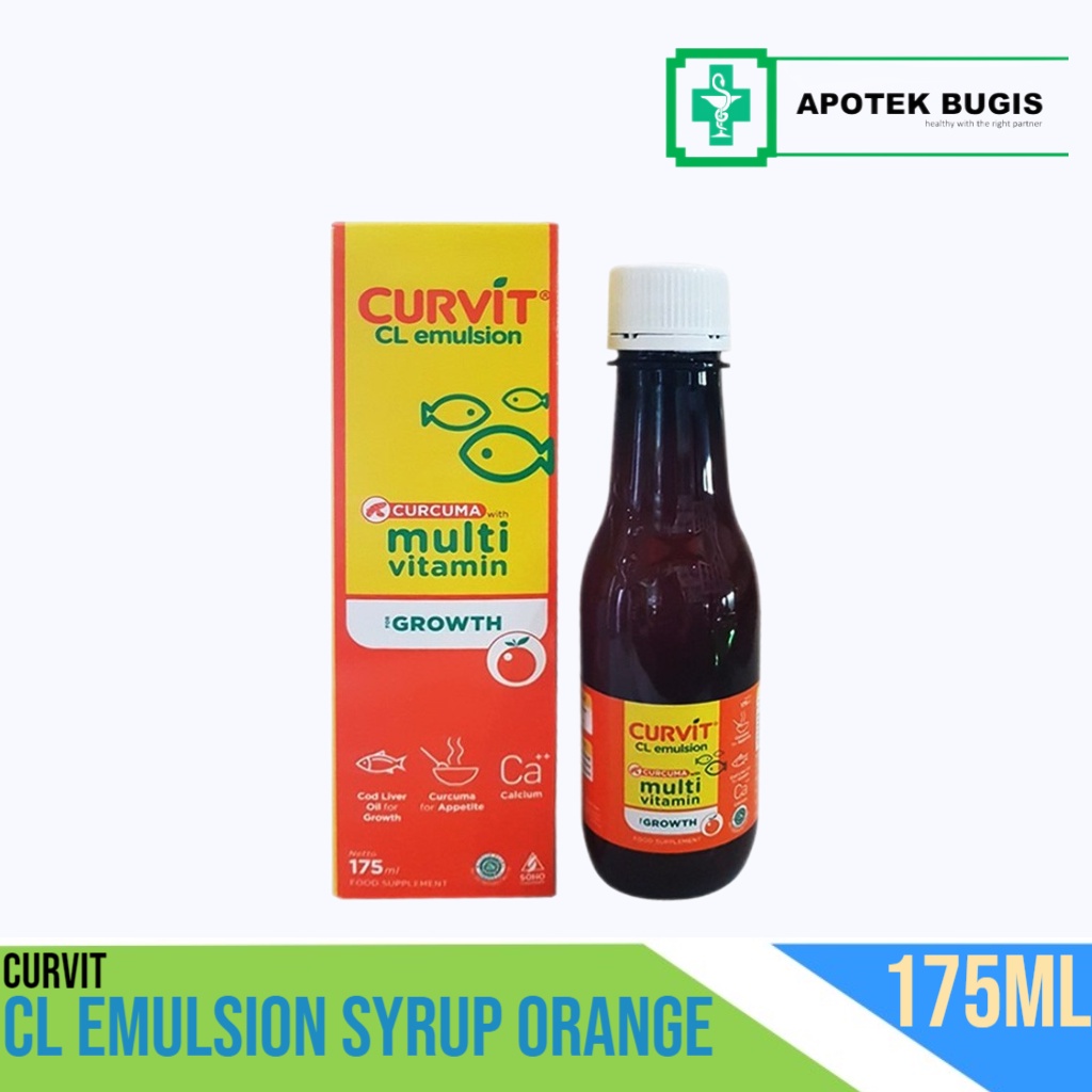 Curvit Cl Emulsion 175ml Suplemen Penambah Nafsu Makan MultiVitamin