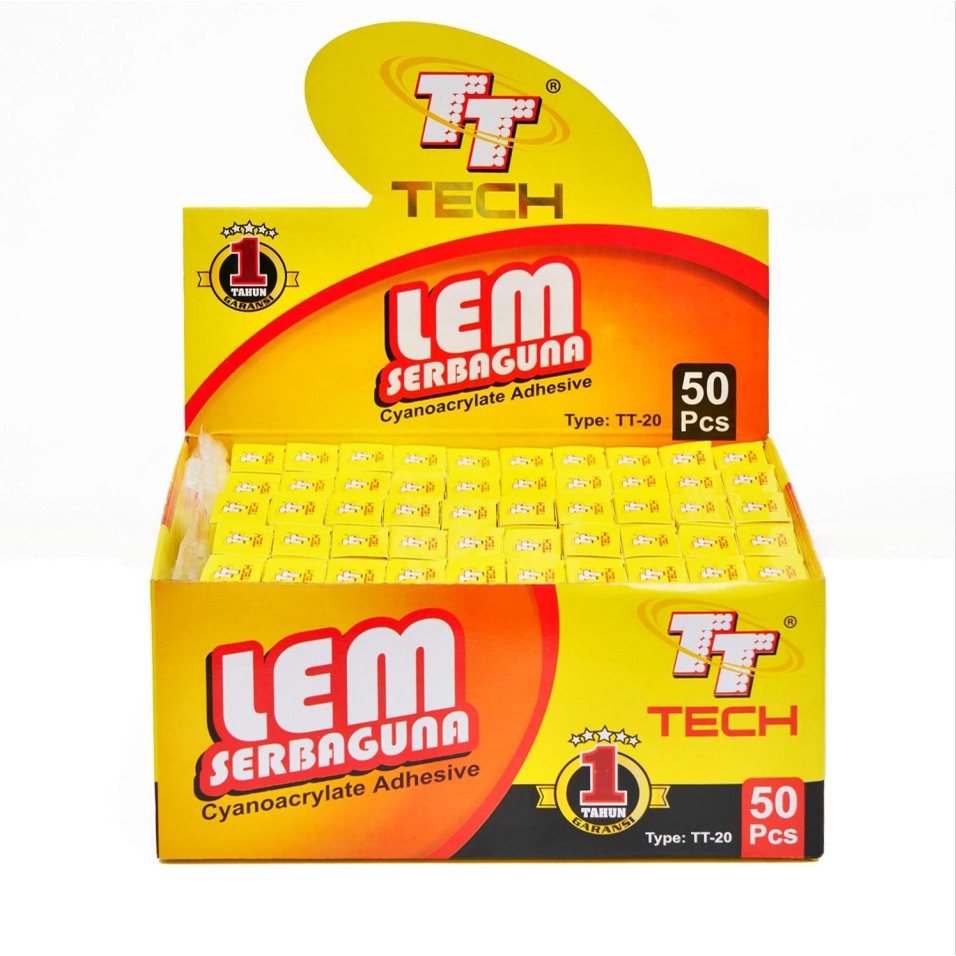 Lem merek TT terkenal Indonesia (produk lokal  cahaya produk dalam negeri), lem serbaguna, lem korea, lem cepat kering asli 20gr, kualitas tinggi dan harga murah