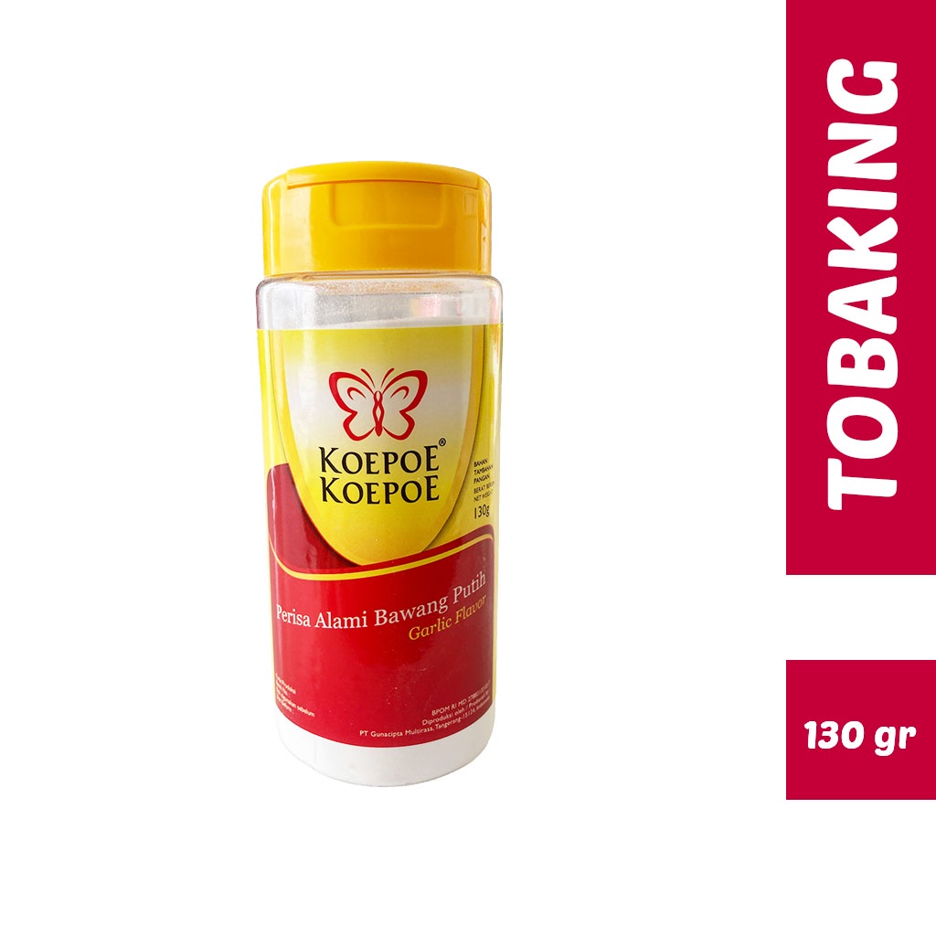 

BAWANG PUTIH PERISA BUBUK Koepoe Kupu 130gr - botol besar