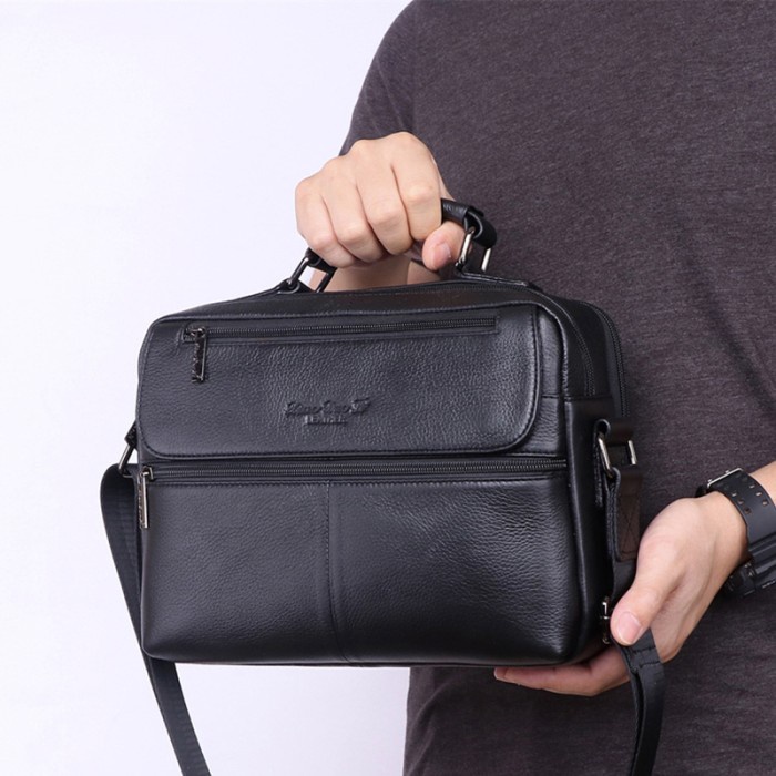 tas selempang kulit asli pria leather branded ori tas pria selempang