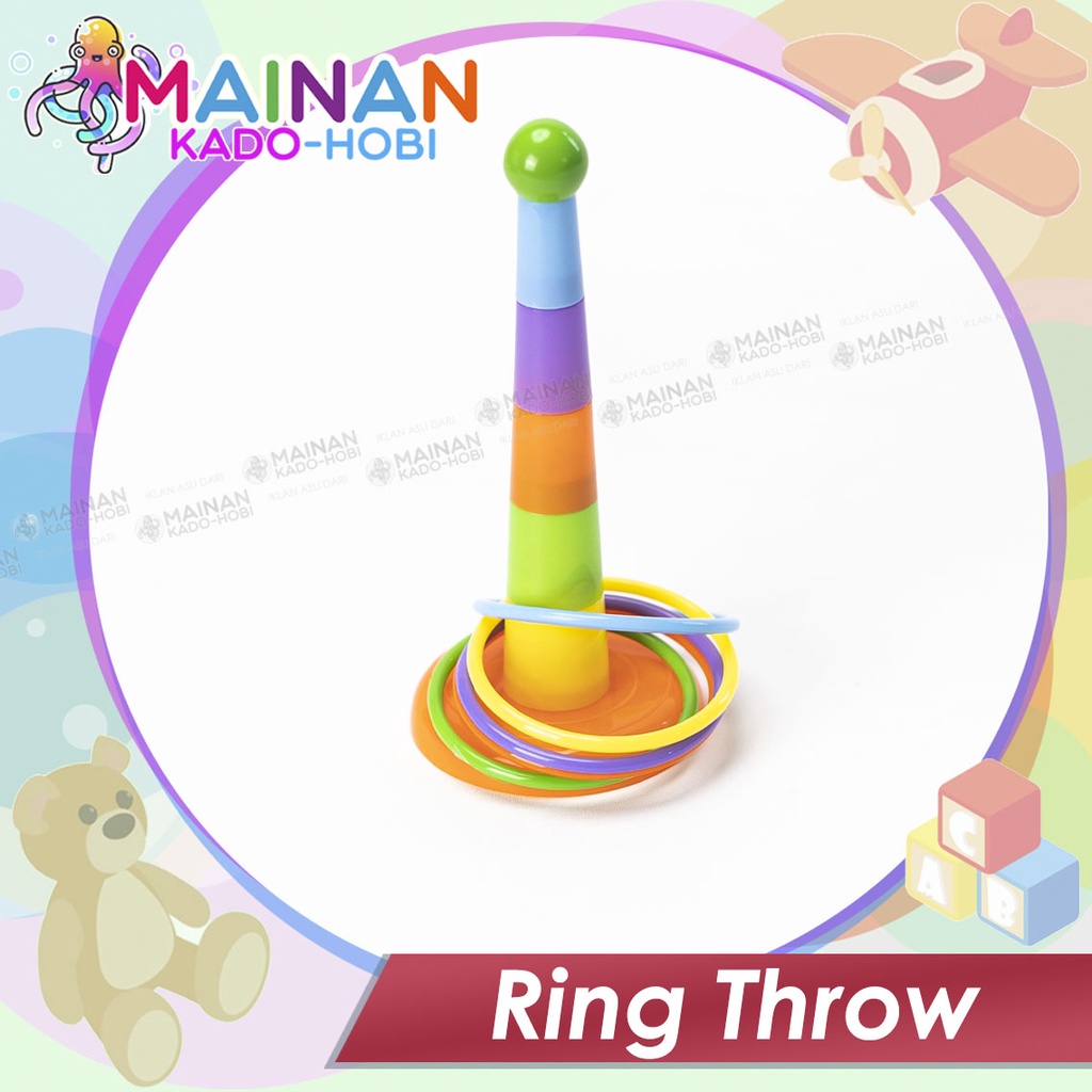 MAINAN ANAK RING THROW LEMPAR GELANG MENARA CINCIN