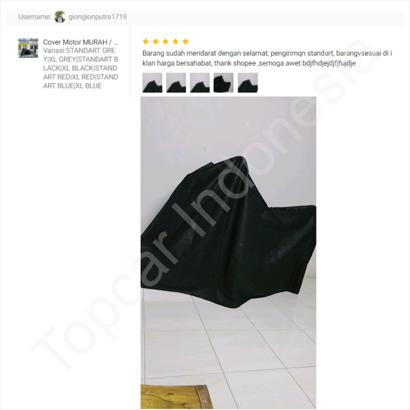 Cover Motor Honda CBR500R Indoor Non-waterproof Sarung Motor Selimut Pelindung Body Baju Biker Mantel Jas Penutup by TOPCAR