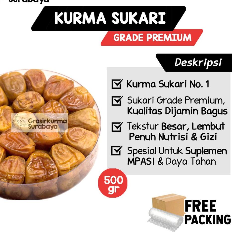 

げ Kurma Raja Sukari Basah 500gr Ruthob Manis Suplemen Imun & MPASI Booster Penambah Stamina Ajwa Mesir MCO11