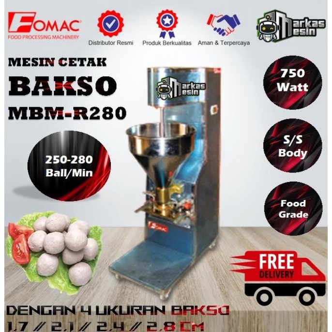 Jual Mesin Cetak Baso Meat Ball Maker Mbm R280 Fomac Shopee Indonesia