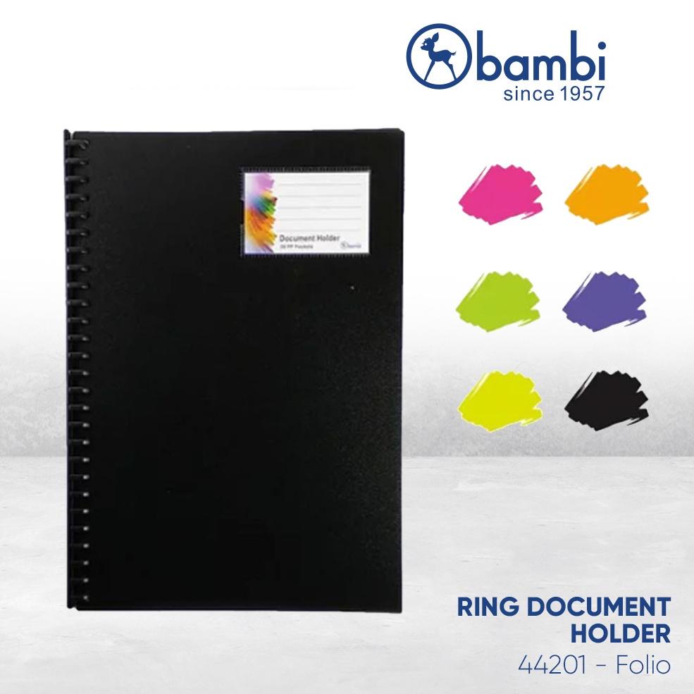 

BAMBI RING DOCUMENT HOLDER- MAP DOKUMEN RING GESER UNTUK REFILL, UK. FOLIO - 44201 TERLARISS...,,,,,