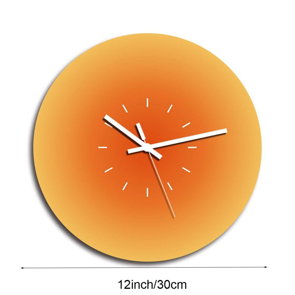 R-flower Sunset Jam Dinding Simple Clock Hiasan Kamar Tidur Gaya Modern Hiasan Dinding