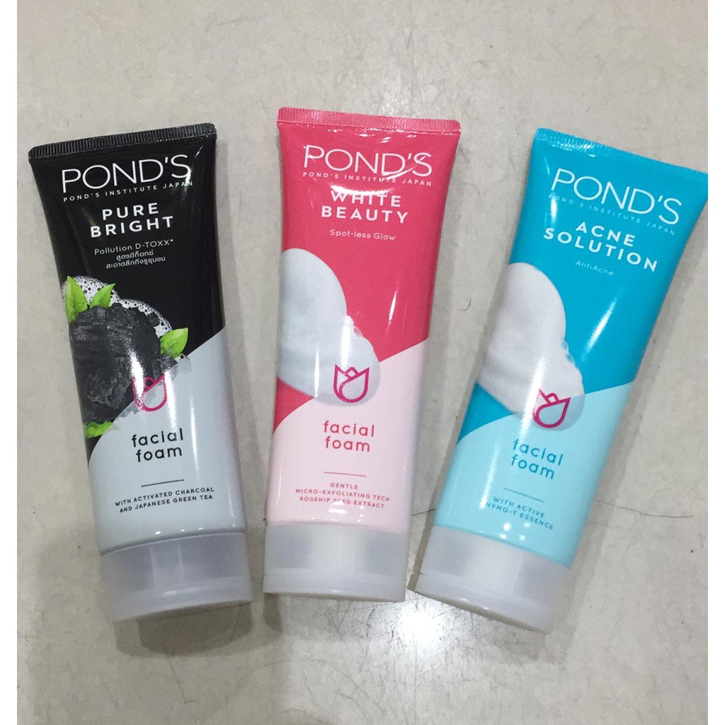 Ponds Facial Foam / Facial Scrub 100g White Beauty / Acne Solution / Pure White
