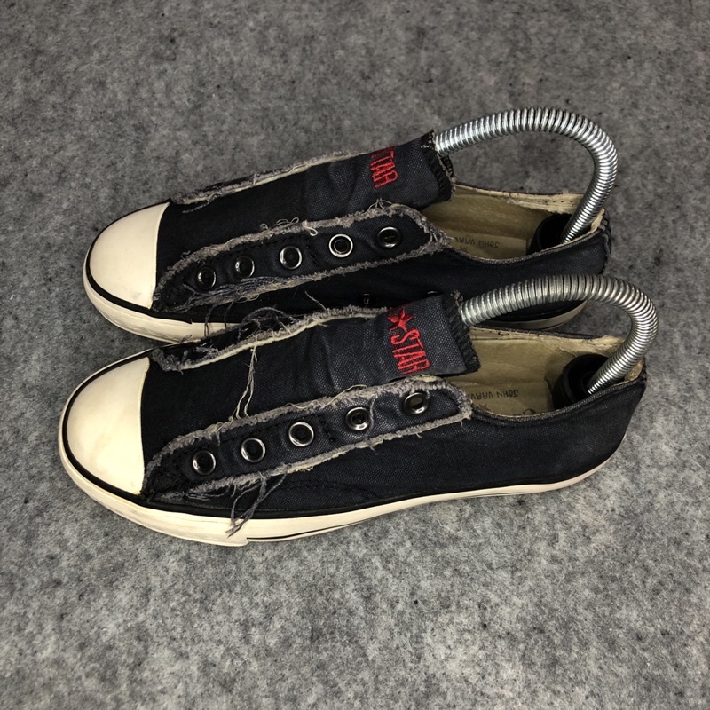 Converse john varvatos distressed laceless slip on