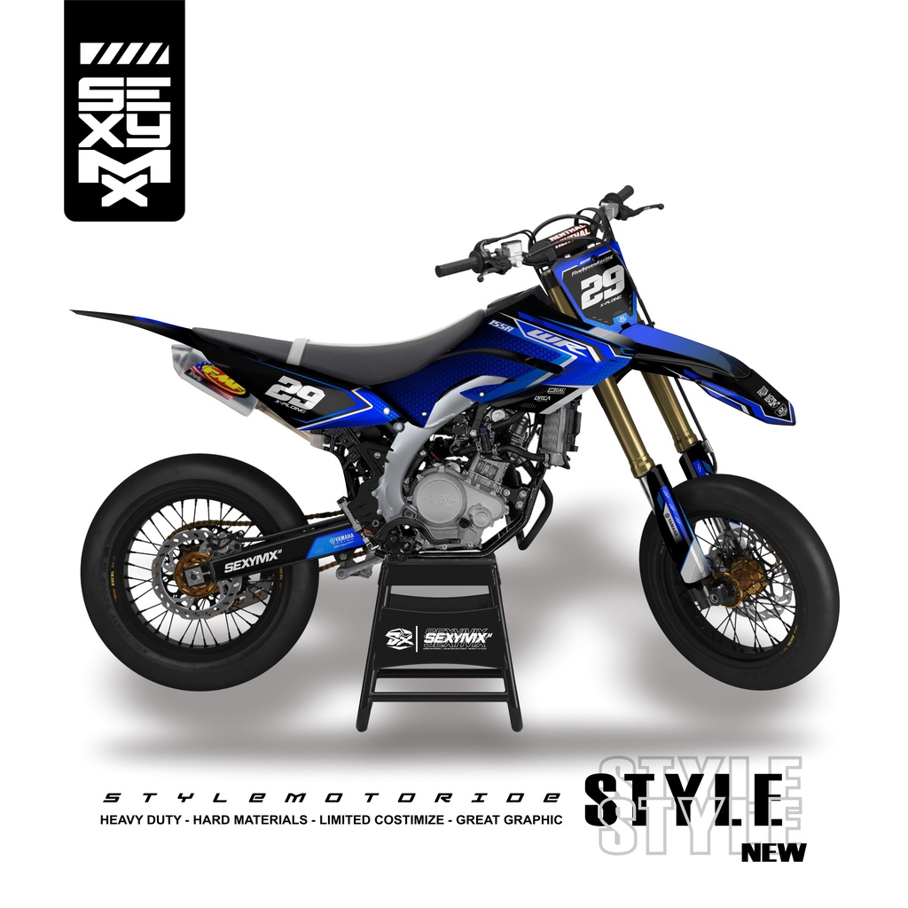 Decal Sticker For WR155r "BULECORE" ORIGINAL DESIGN SEXYSERIES.CO (free custom nama,nomor,warna)