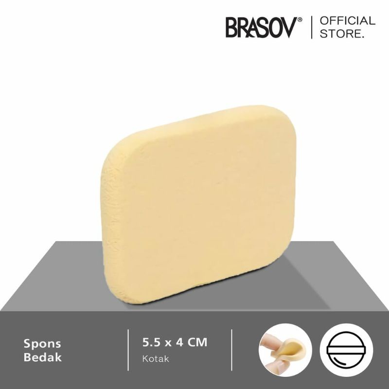 Brasov Spons Bedak Bulat,spons makeup, spons foundation